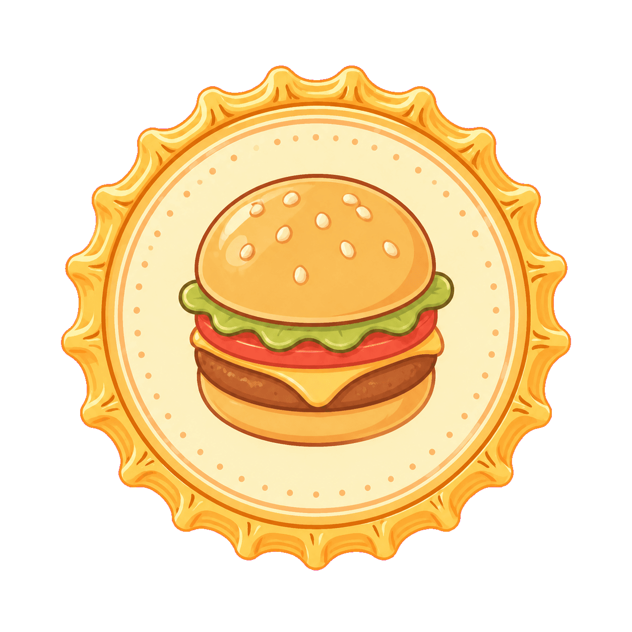 Hamburger anısını temsil eden çizimli kapak